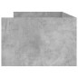 vidaXL Estructura de cama con cajones gris hormigón 100x200 cm