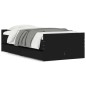 vidaXL Estructura de cama con cajones negro 90x200 cm vidaXL Estructura de cama con cajones negro 90x200 cm