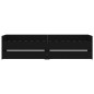 vidaXL Estructura de cama con cajones negro 75x190 cm vidaXL Estructura de cama con cajones negro 75x190 cm