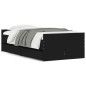 vidaXL Estructura de cama con cajones negro 90x190 cm vidaXL Estructura de cama con cajones negro 90x190 cm