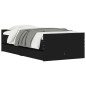 vidaXL Estructura de cama con cajones negro 90x190 cm vidaXL Estructura de cama con cajones negro 90x190 cm