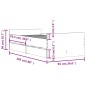 vidaXL Estructura de cama con cajones negro 90x190 cm vidaXL Estructura de cama con cajones negro 90x190 cm