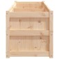 vidaXL Jardinera de madera maciza de pino 180x50x50 cm