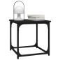 vidaXL Mesa auxiliar de madera contrachapada negro 40x40x40 cm