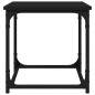 vidaXL Mesa auxiliar de madera contrachapada negro 40x40x40 cm