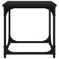 vidaXL Mesa auxiliar de madera contrachapada negro 40x40x40 cm