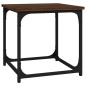 vidaXL Mesa auxiliar de madera contrachapada marrón roble 40x40x40 cm vidaXL Mesa auxiliar de madera contrachapada marrón roble 40x40x40 cm