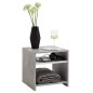 FMD Mesa de centro con estante gris hormigón y blanco FMD Mesa de centro con estante gris hormigón y blanco