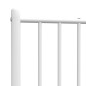 vidaXL Cabecero de metal blanco 80 cm