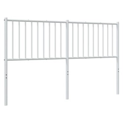 vidaXL Cabecero de metal blanco 160 cm