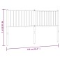 vidaXL Cabecero de metal blanco 160 cm vidaXL Cabecero de metal blanco 160 cm