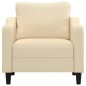 vidaXL Sillón de tela color crema 60 cm vidaXL Sillón de tela color crema 60 cm