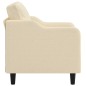 vidaXL Sillón de tela color crema 60 cm vidaXL Sillón de tela color crema 60 cm