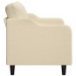 vidaXL Sofá de 2 plazas de tela color crema 120 cm vidaXL Sofá de 2 plazas de tela color crema 120 cm