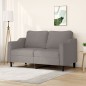 vidaXL Sofá de 2 plazas de tela gris taupé 140 cm