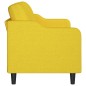 vidaXL Sofá de 3 plazas de tela amarillo claro 180 cm vidaXL Sofá de 3 plazas de tela amarillo claro 180 cm