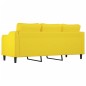 vidaXL Sofá de 3 plazas de tela amarillo claro 180 cm vidaXL Sofá de 3 plazas de tela amarillo claro 180 cm