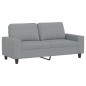 vidaXL Sofá de 2 plazas de tela gris claro 140 cm vidaXL Sofá de 2 plazas de tela gris claro 140 cm