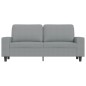 vidaXL Sofá de 2 plazas de tela gris claro 140 cm vidaXL Sofá de 2 plazas de tela gris claro 140 cm