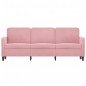 vidaXL Sofá de 3 plazas terciopelo rosa 180 cm vidaXL Sofá de 3 plazas terciopelo rosa 180 cm