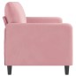 vidaXL Sofá de 3 plazas terciopelo rosa 180 cm vidaXL Sofá de 3 plazas terciopelo rosa 180 cm