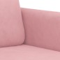 vidaXL Sofá de 3 plazas terciopelo rosa 180 cm vidaXL Sofá de 3 plazas terciopelo rosa 180 cm