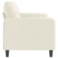 vidaXL Sofá de 3 plazas terciopelo color crema 180 cm vidaXL Sofá de 3 plazas terciopelo color crema 180 cm