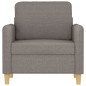 vidaXL Sillón de tela gris taupé 60 cm vidaXL Sillón de tela gris taupé 60 cm