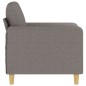 vidaXL Sillón de tela gris taupé 60 cm vidaXL Sillón de tela gris taupé 60 cm