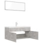 vidaXL Juego de muebles de baño madera de ingeniería gris hormigón vidaXL Juego de muebles de baño madera de ingeniería gris hormigón