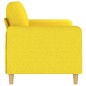 vidaXL Sofá de 2 plazas de tela amarillo claro 140 cm vidaXL Sofá de 2 plazas de tela amarillo claro 140 cm