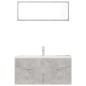 vidaXL Juego de muebles de baño madera de ingeniería gris hormigón vidaXL Juego de muebles de baño madera de ingeniería gris hormigón