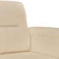 vidaXL Sofá de 2 plazas de tela de microfibra color crema 140 cm vidaXL Sofá de 2 plazas de tela de microfibra color crema 140 cm