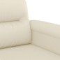 vidaXL Sofá de 2 plazas de cuero sintético color crema 140 cm vidaXL Sofá de 2 plazas de cuero sintético color crema 140 cm