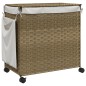 vidaXL Cesto para ropa sucia con ruedas ratán 60x35x60,5 cm vidaXL Cesto para ropa sucia con ruedas ratán 60x35x60,5 cm