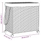 vidaXL Cesto para ropa sucia con ruedas ratán 60x35x60,5 cm vidaXL Cesto para ropa sucia con ruedas ratán 60x35x60,5 cm