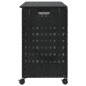 vidaXL Cesto para ropa sucia con ruedas ratán negro 66x35x60 cm vidaXL Cesto para ropa sucia con ruedas ratán negro 66x35x60 cm