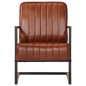 vidaXL Sillón de cuero auténtico marrón vidaXL Sillón de cuero auténtico marrón