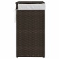 vidaXL Cesto para ropa sucia con tapa ratán marrón oscuro 46x33x60 cm vidaXL Cesto para ropa sucia con tapa ratán marrón oscuro 46x33x60 cm