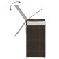 vidaXL Cesto para ropa sucia con tapa ratán marrón oscuro 46x33x60 cm vidaXL Cesto para ropa sucia con tapa ratán marrón oscuro 46x33x60 cm