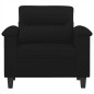 vidaXL Sillón de tela de microfibra negro 60 cm vidaXL Sillón de tela de microfibra negro 60 cm