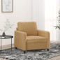 vidaXL Sillón de terciopelo marrón 60 cm vidaXL Sillón de terciopelo marrón 60 cm
