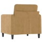 vidaXL Sillón de terciopelo marrón 60 cm vidaXL Sillón de terciopelo marrón 60 cm