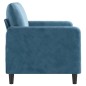 vidaXL Sofá de 2 plazas terciopelo azul 120 cm vidaXL Sofá de 2 plazas terciopelo azul 120 cm