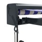 vidaXL Toldo retráctil aluminio y tela azul y blanco 5x3 m vidaXL Toldo retráctil aluminio y tela azul y blanco 5x3 m