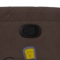 vidaXL Sillón reclinable de masaje tela de microfibra marrón vidaXL Sillón reclinable de masaje tela de microfibra marrón