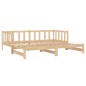 vidaXL Sofá cama nido madera maciza de pino 90x200 cm vidaXL Sofá cama nido madera maciza de pino 90x200 cm
