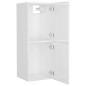 vidaXL Juego de muebles de baño madera de ingeniería blanco brillo vidaXL Juego de muebles de baño madera de ingeniería blanco brillo