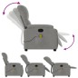 vidaXL Sillón reclinable de masaje tela de microfibra gris claro vidaXL Sillón reclinable de masaje tela de microfibra gris claro