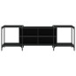 vidaXL Mueble de TV de madera de ingeniería negro 153x37x50 cm